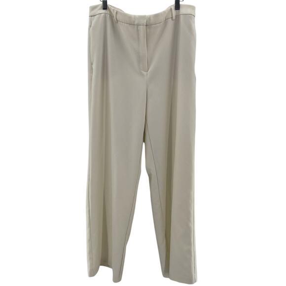 Joie Wide Leg High Waisted Cream Dress Pants Trousers Elegant Nautical Size 14 - Picture 1 of 9